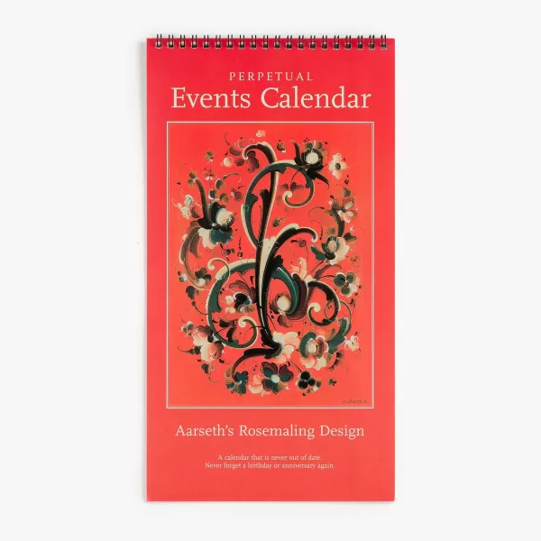 Vesterheim Museum Store Aarseth'S Rosemaling Design Perpetual Events Calendar Clearance