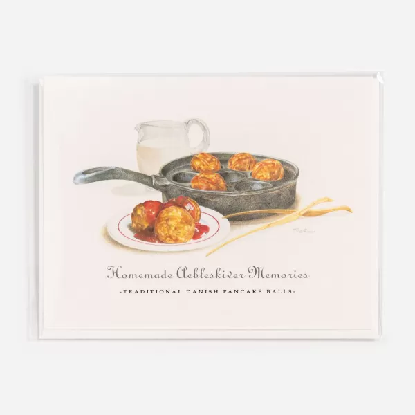 Timothy Trost Aebleskiver Memories Notecard By Tim Trost Fashion