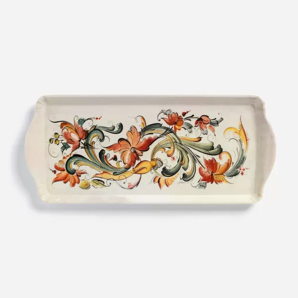 Gift Chalet Almond Cake Tray With Cream Rosemaling Design By Lise Lorentzen Online