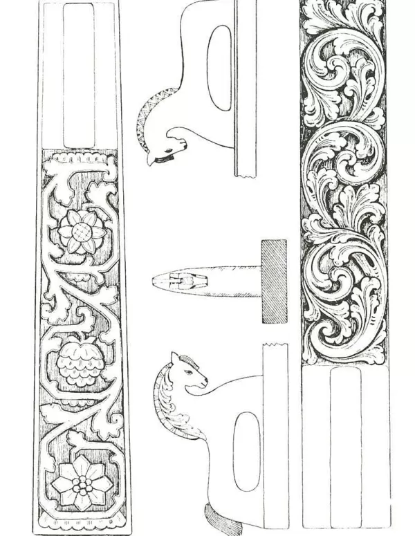 Vesterheim Amrud Acanthus Carving Pattern #38- Mangletre (Mangleboards) Cheap