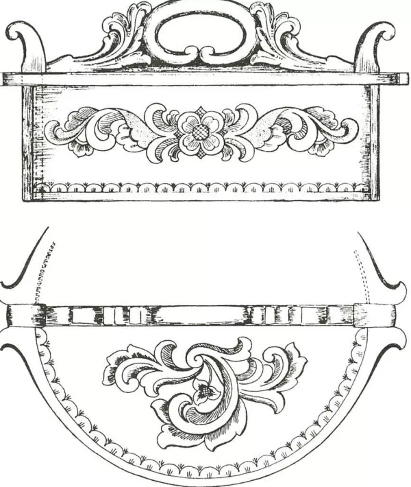 Vesterheim Amrud Acanthus Carving Pattern #50- Kanneskap (Cupboard) Best