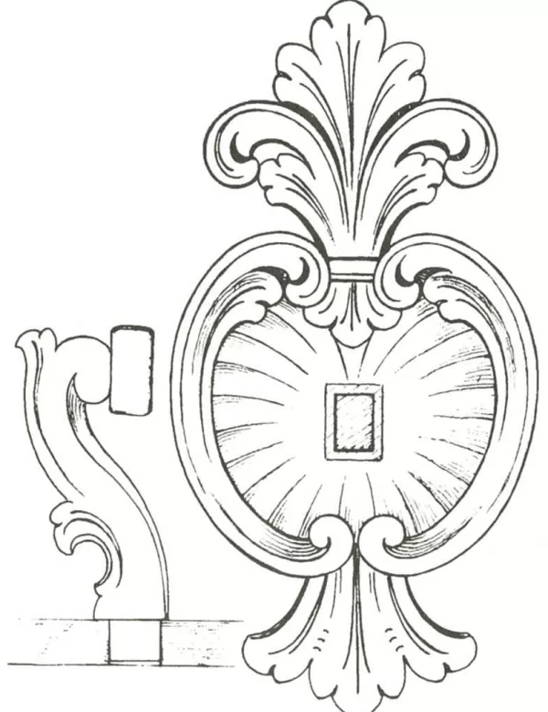 Vesterheim Amrud Acanthus Carving Pattern #87- Lampett (Lamp) Hot