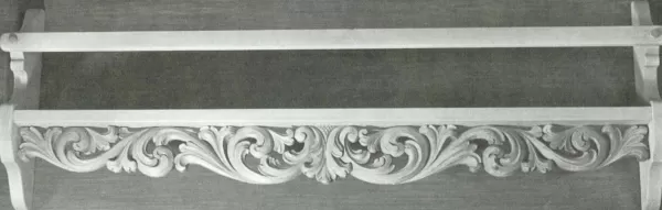 Vesterheim Amud Acanthus Carving Pattern #73A- Tallerkenkenrekke (Plate Shelf) Best Sale