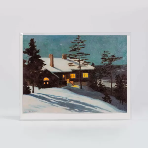 Johnson Printing At Evening By Olaf Braune - Vesterheim Collection Card Outlet