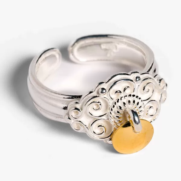 Sylvsmidja Bunad Ring With Gilded Spoon By Shop