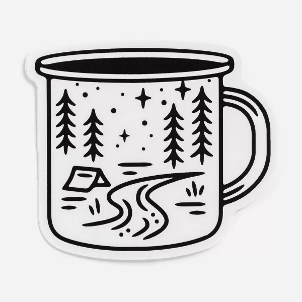 Stickers Northwest Inc. Camping Mug Sticker Online