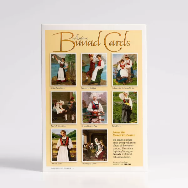 Skandisk, Inc Card Set With Illustrations Of Antique Bunader Fashion