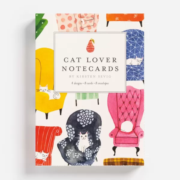 Skandisk, Inc Cat Lovers Notecards Set By Kirsten Sevig Best Sale