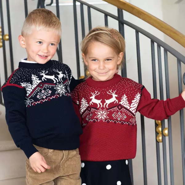 Dale of Norway, Inc Dale Of Norway Reindeer Sweater For Kids Flash Sale