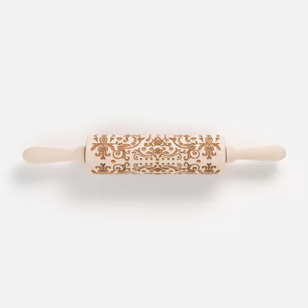 Cose Nuove Engraved Folk Pattern Rolling Pin Cheap