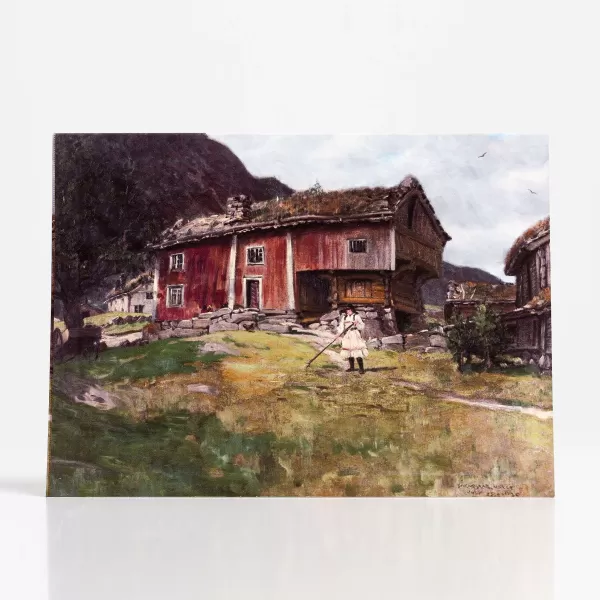 Johnson Printing Farmstead In Setesdal By Ben Blessum - Vesterheim Collection Card Sale