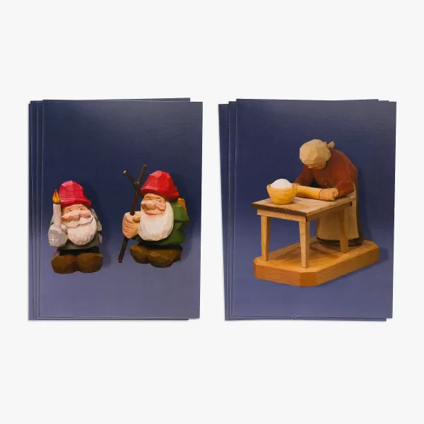 Johnson Printing Flat-Plane Figure Carving By Harley Refsal - Vesterheim Collection Card Set Fashion