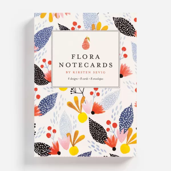 Skandisk, Inc Flora Notecards Set By Kirsten Sevig New