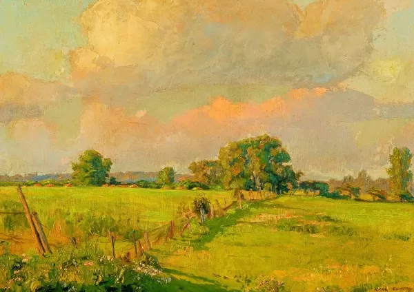 Prism Path Gicl E Print From Vesterheim'S Collections - American Farm Scene By Karl Ouren Flash Sale