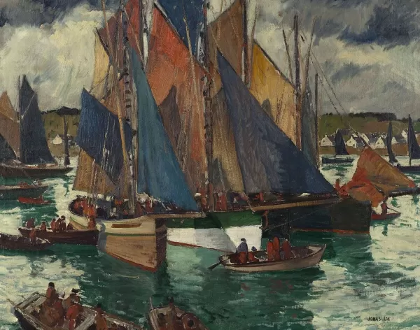 Prism Path Gicl E Print From Vesterheim'S Collections - Anchored At Concarneau By Jonas Lie Outlet
