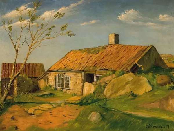Prism Path Gicl E Print From Vesterheim'S Collections - Farm In Norway By Ola Varhaug Store