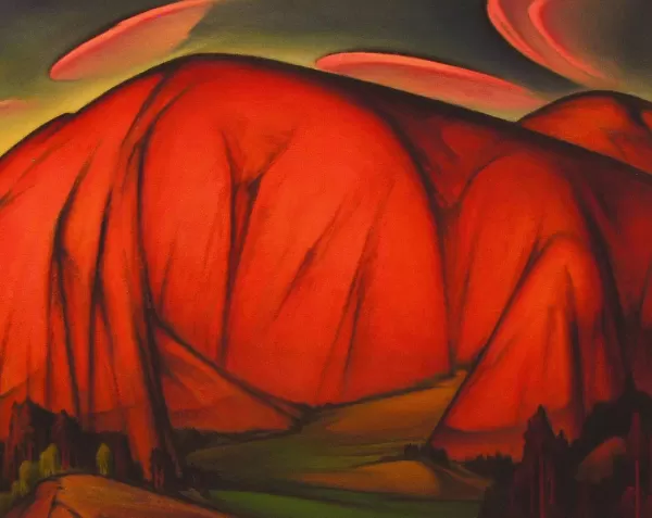 Prism Path Gicl E Print From Vesterheim'S Collections - Red Mountain By Christian Midjo Best