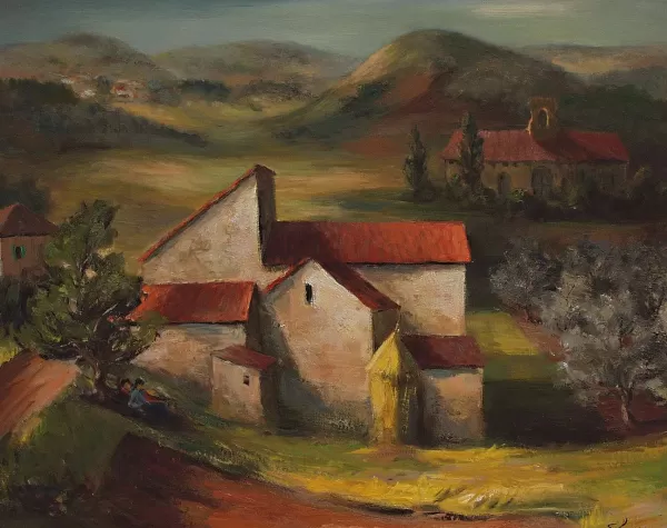 Prism Path Gicl E Print From Vesterheim'S Collections - Spanish Church By Theodore J. Sohner Discount