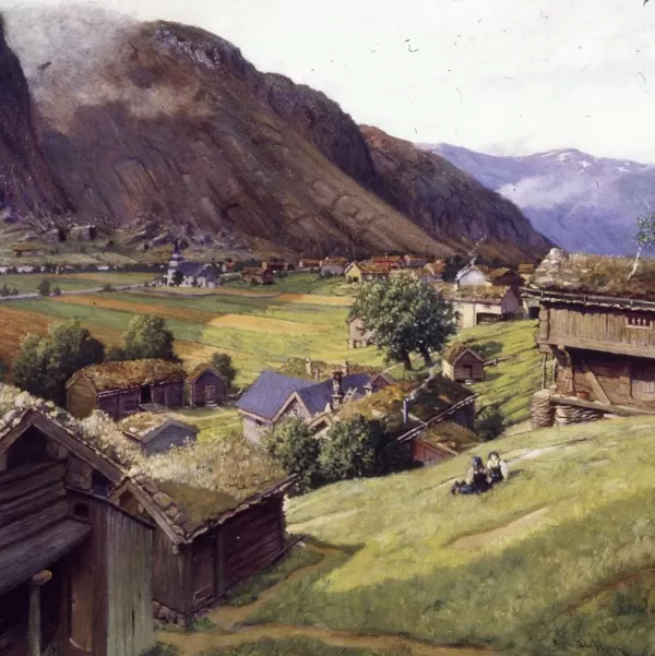 Prism Path Gicl E Print From Vesterheim'S Collections - Sunday In Valle By Ben Blessum Cheap