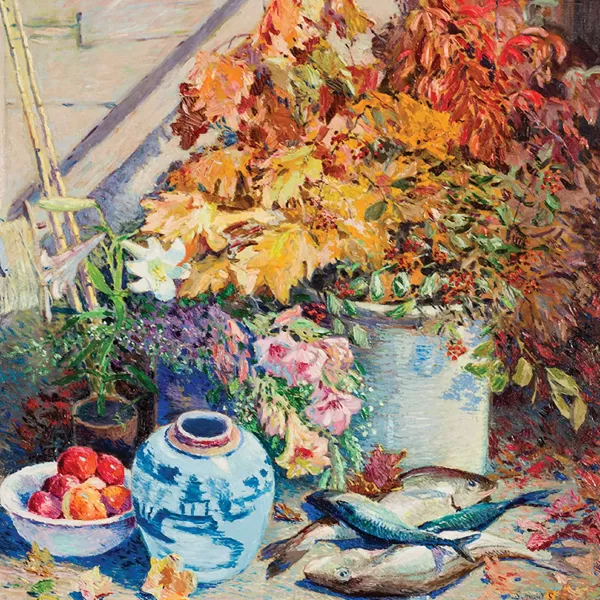 Vesterheim Museum Store Giclee Print From Vesterheim'S Collections - Goodbye Summer By Sigurd Schou Store