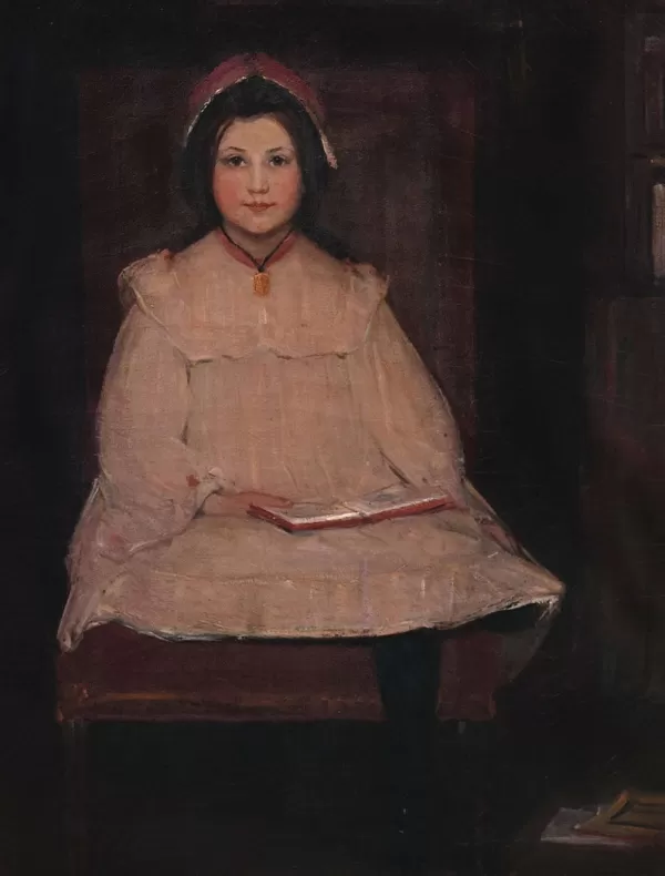 Vesterheim Museum Store Giclee Print From Vesterheim'S Collections - Portrait Of Young Girl By Lena Qualley Shop