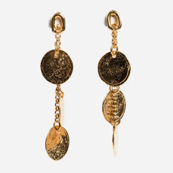 Sylvsmidja Gilded Coin Drop Earrings By Sale