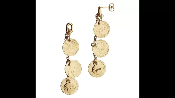 Sylvsmidja Gilded Coin Drop Earrings By Sale