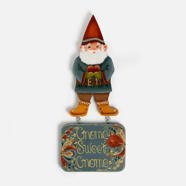 Ellen Kerbs Gnome Sweet Gnome Plaque By Fashion