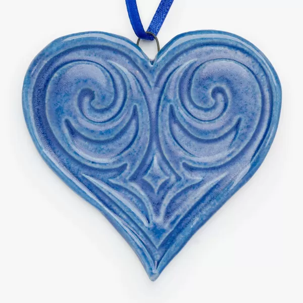 Sue Flanders Heart Ornament By Store