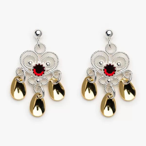 Sylvsmidja Heart S Lje With Three Spoons Earrings By Clearance