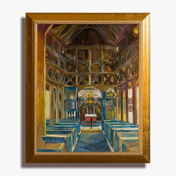 Seven Summers Exhibit Interior Of Lom Stave Church By Arna Rennan Best