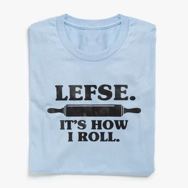 Scandinavian Design Studio Lefse It'S How I Roll Unisex T-Shirt Baby Blue Fashion