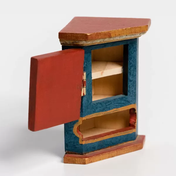 Norma Wangsness Miniature Corner Cupboard With Rosemaling By Online