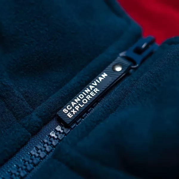 NORWAYintheUSA Moccafleece Jacket By Scandinavian Explorer Blue Online