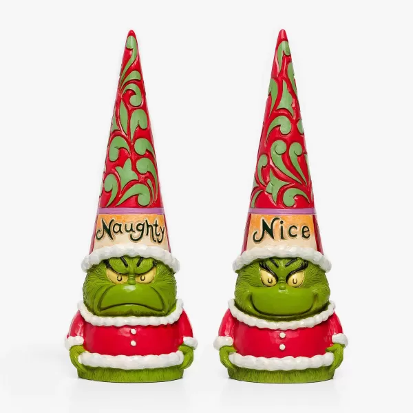 Enesco Naughty/Nice Grinch Gnome By Jim Shore Outlet