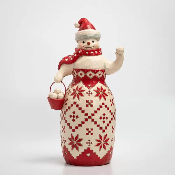 Enesco Nordic Noel Snowman Figure By Jim Shore Fashion