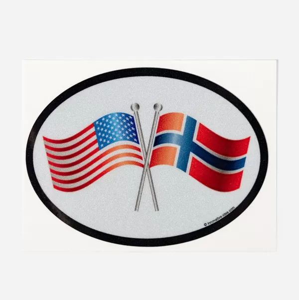 Innovative Ideas Novel Notions Norway And United States Friendship Flag Decal Store