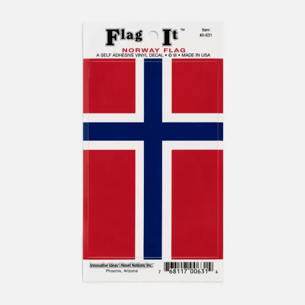 Innovative Ideas Novel Notions Norway Flag Decal Outlet