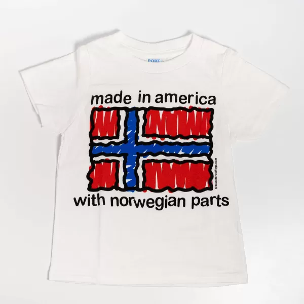 Innovative Ideas Novel Notions Norwegian Parts Toddler T-Shirt Flash Sale