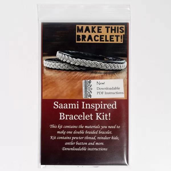 Crown Trout Jewelers Saami Inspired Bracelet Kit - Black Leather Fashion