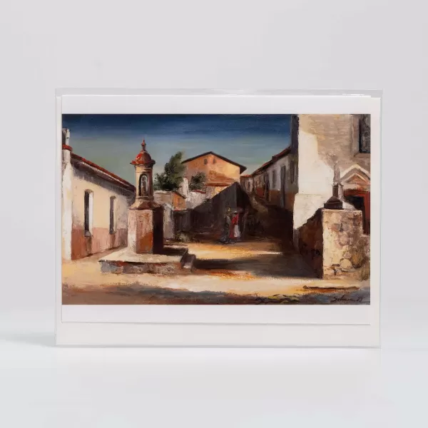 Johnson Printing Spanish Village Plaza By Theadore Sohner - Vesterheim Collection Card New