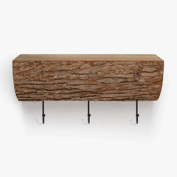 Ragon House Split Wood Shelf With Hooks By Store