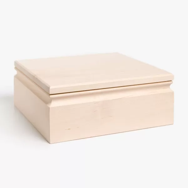 Lusk Scandia Woodworks Square Box Woodenware Outlet