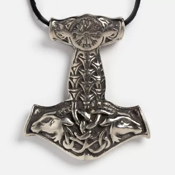 Nirvana, LLC Thor'S Hammer With Goats Necklace Clearance