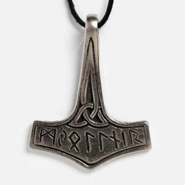 Nirvana, LLC Thor'S Hammer With Runes Necklace Outlet