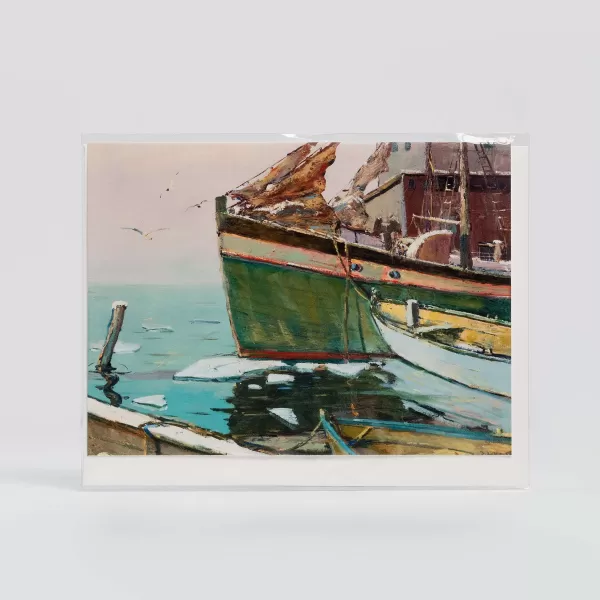 Johnson Printing Tied Up Near Coney Island By Nord Finn - Vesterheim Collection Card Discount