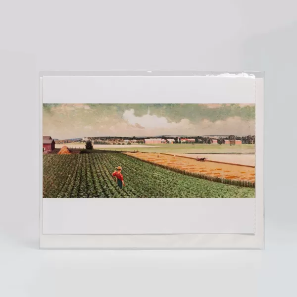 Johnson Printing Torger Thompson Farm By Lars Haukeness - Vesterheim Collection Card Store