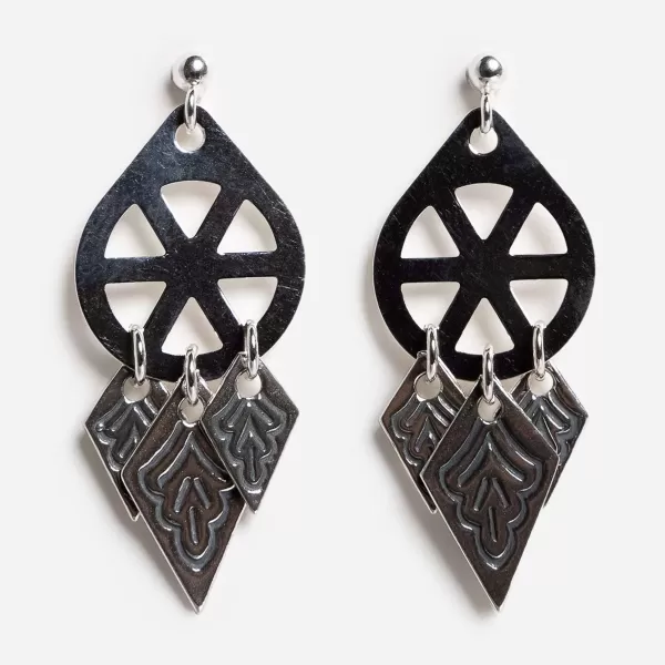 Sylvsmidja Tr Ndelag Oxidized Earrings By Hot