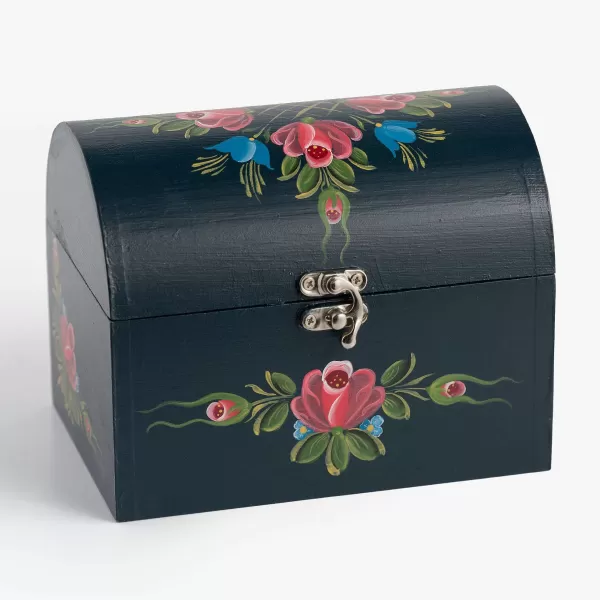 Denise Richard-Franco Treasure Chest Rosmaled By Cheap